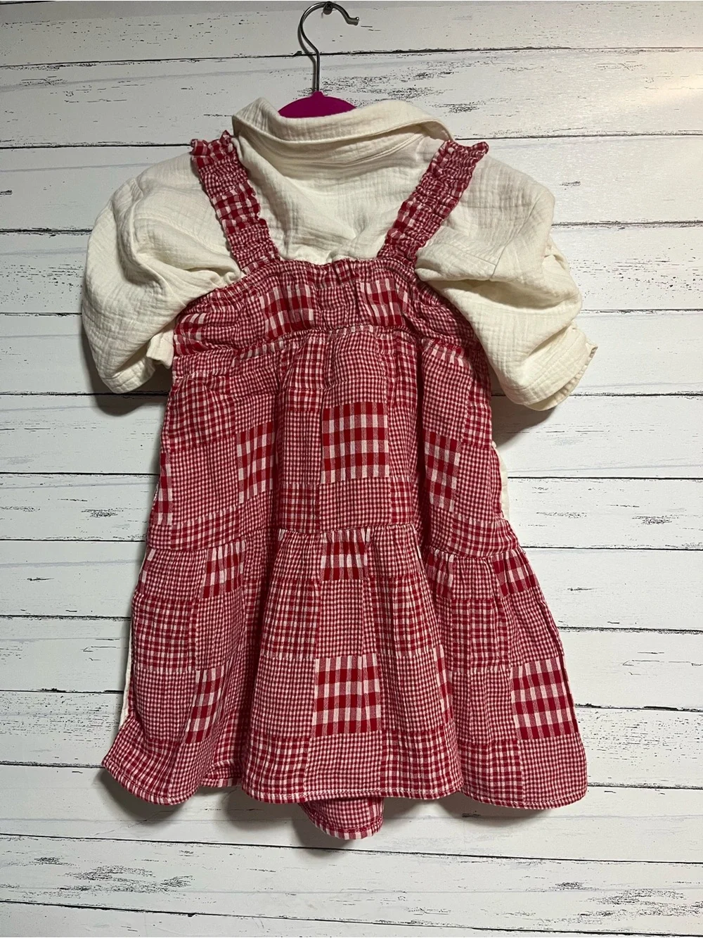 Handmade Pioneer Prairie Dress Apron Outfit Girls Size 3-5 Historical Costume